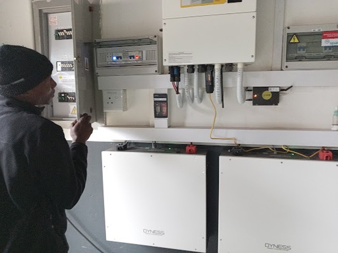 Inverter and battery backup system installed in a Garsfontein home