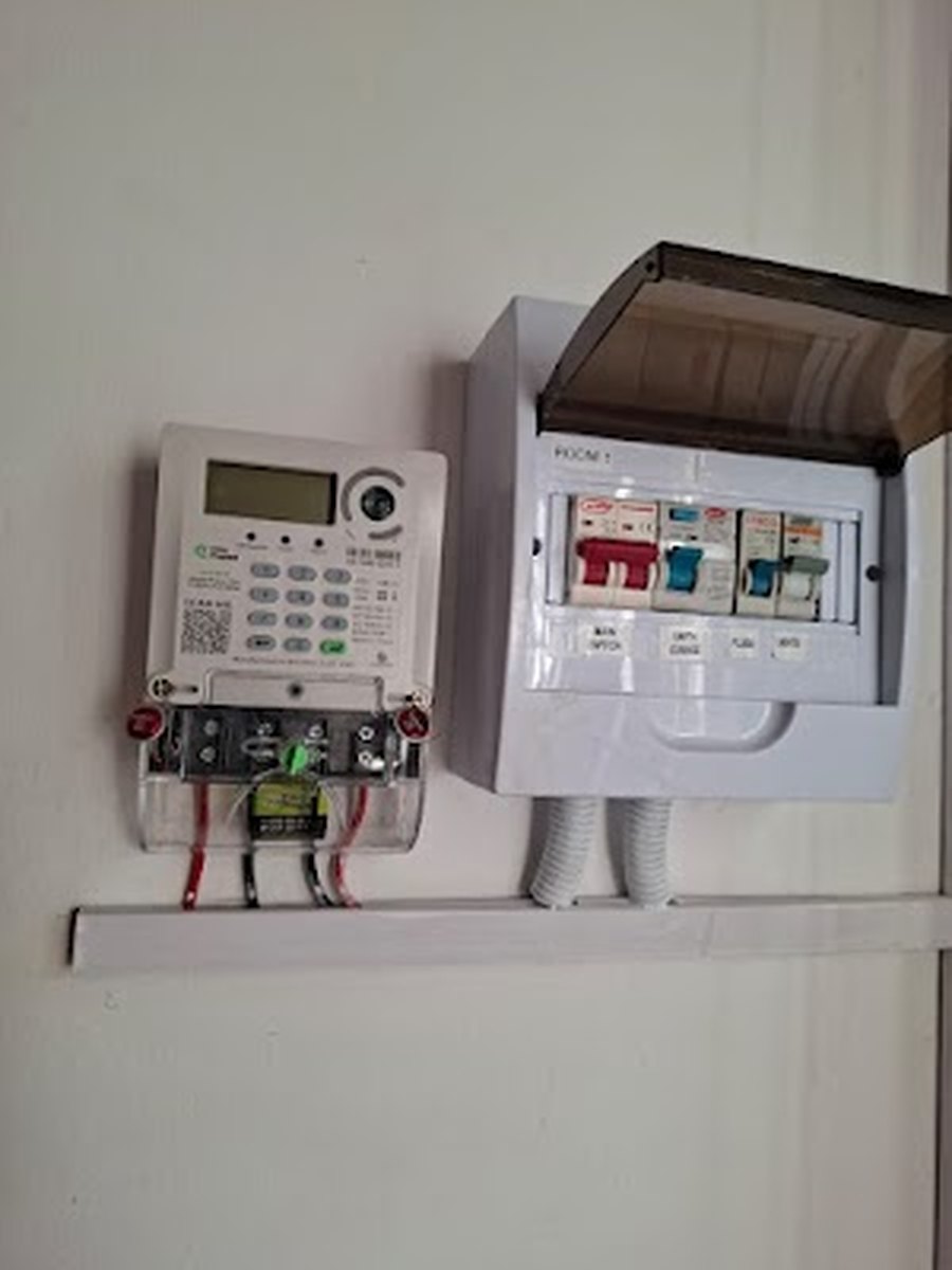 Prepaid electricity meter and distribution board installed in Garsfontein